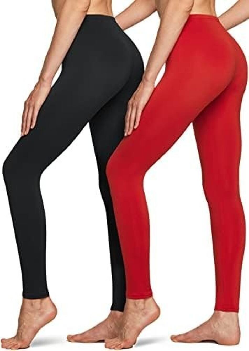 TSLA Women's Thermal Underwear Pants (Set of 2) – Black & Red – Size Medium – NW